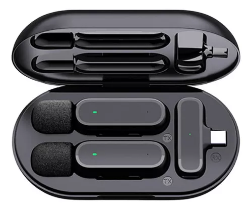 Microfone Sem Fio Duplo Lapela Profissional iPhone Android - Image 5